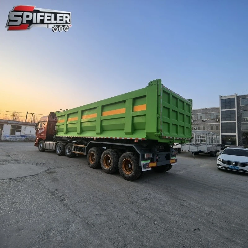 Three Axle Semi Trailer Dump Trailer factory